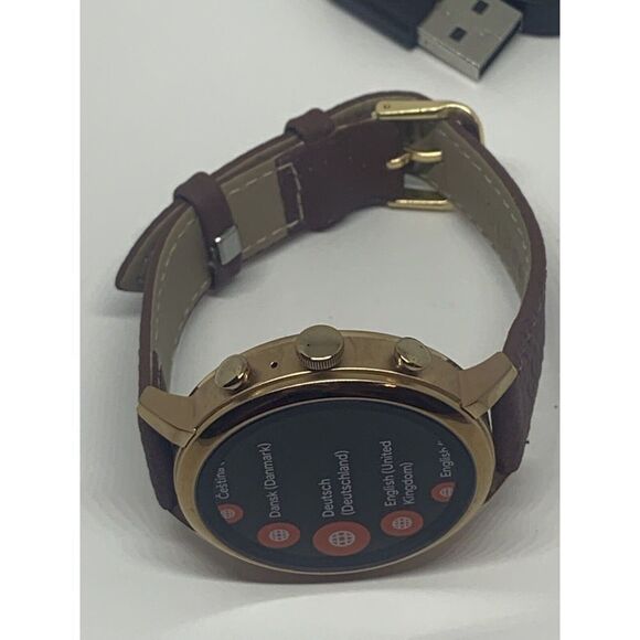 Fossil Gen 4 Authentic Digital Dial Smart Watch Custom Band FTW6018 QT338 - Picture 8 of 12